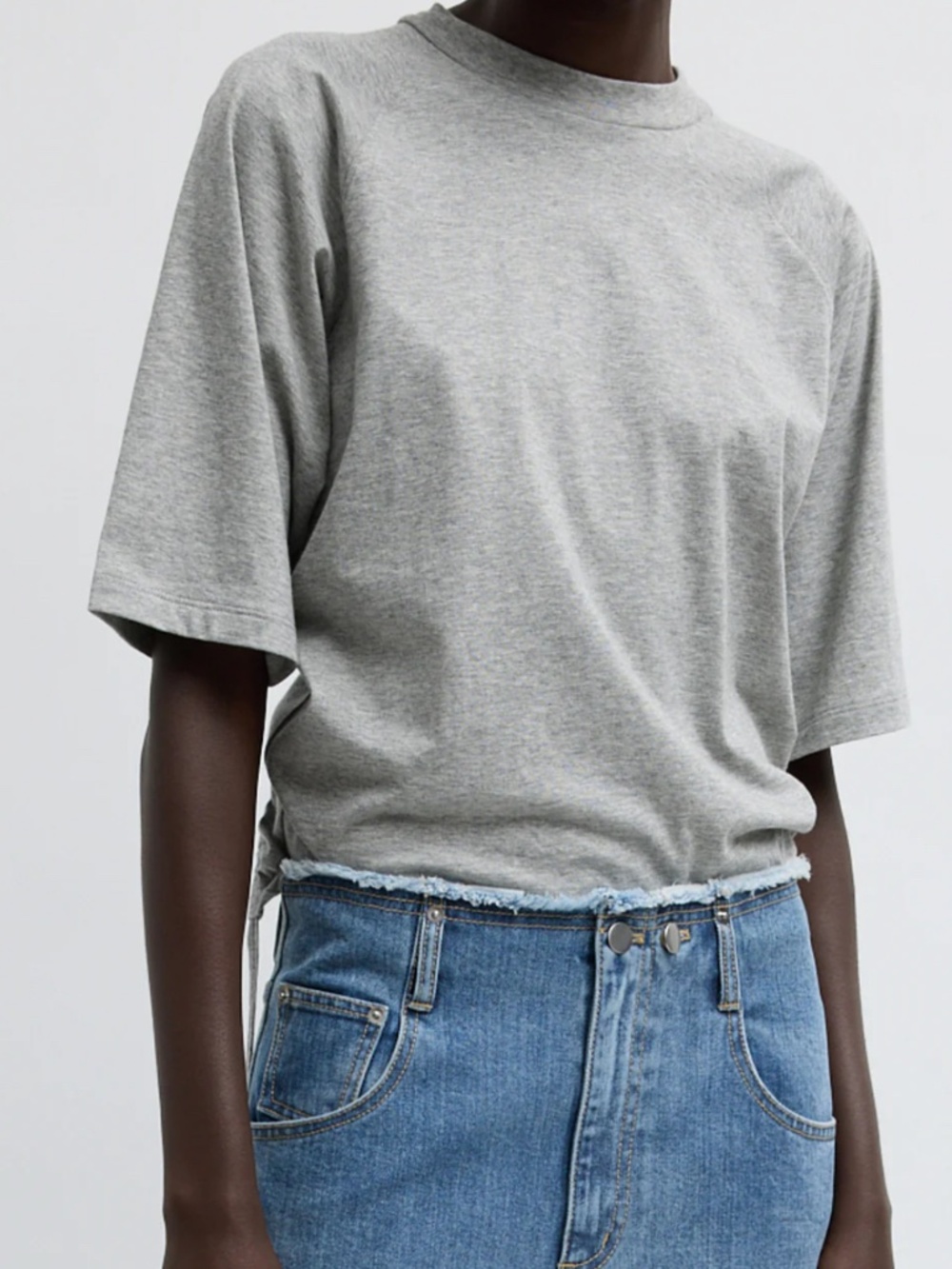 Short Sleeve T-Shirt With Shirred Back